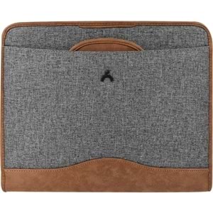 Önder Exclusive Gizli Saplı Evrak Çantası Koyu Gri 802-14