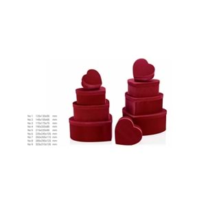 Mılla Burgundy Kalp Hediye Kutusu No:4