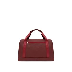 U.S. Polo Assn. Duffle P.U Deri Kabartmalı Bordo Çanta Plduf22601
