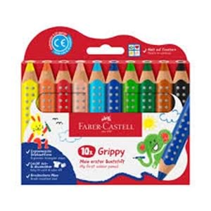 Faber-Castell Farbstiftetui 10+ Colour Grip Sort.