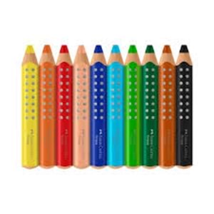 Faber-Castell Farbstiftetui 10+ Colour Grip Sort.
