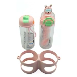 Çift Gözlü 900ml Tritan Matara Pembe