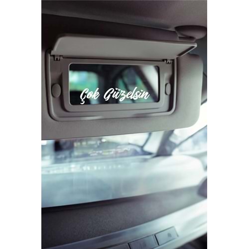 Çok Güzelsin Araba Güneşlik Ayna Yazısı -Etiket Sticker 8x2cm cokguzelsin-001, one size
