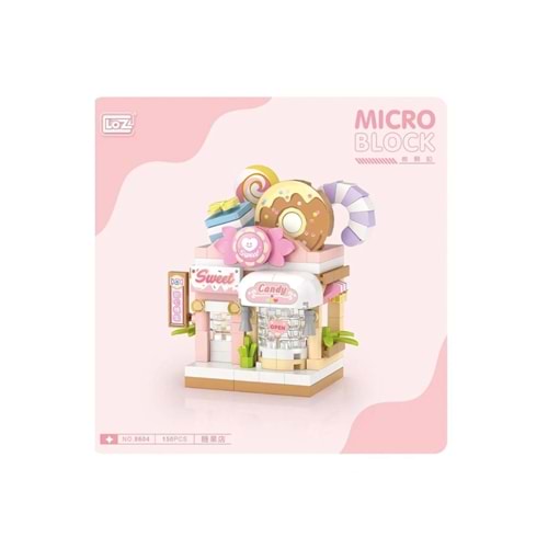 Loz 8604 Mikro Blok Çanta Şekerleme Dükkan