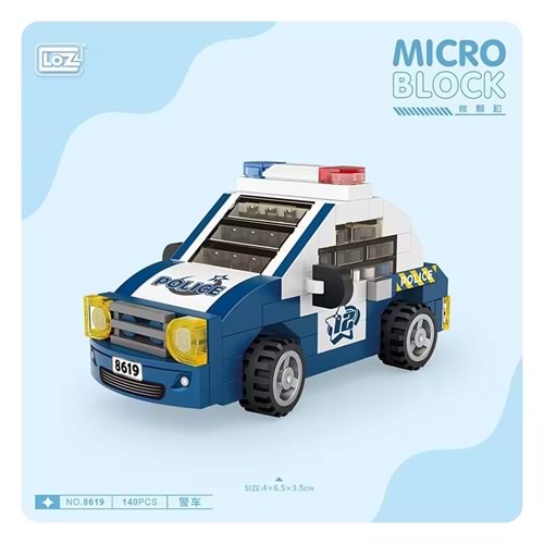 Loz 8619 Mikro Blok Çanta Polis Arabası