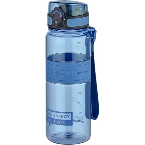 Uzspace 500ml Orta Boy Silikon Gövde Tritan Su Matarasıı