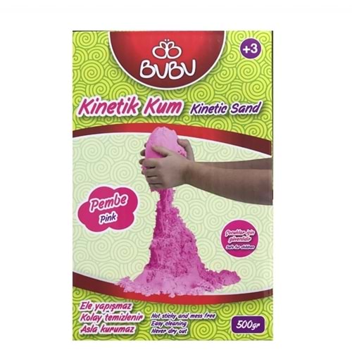 Bu-Bu Oyun Kumu 500 Gr. Pembe