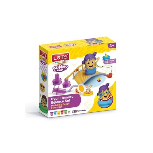 Lets Eğlence Diyarı Oyun Hamuru 6*100Gr