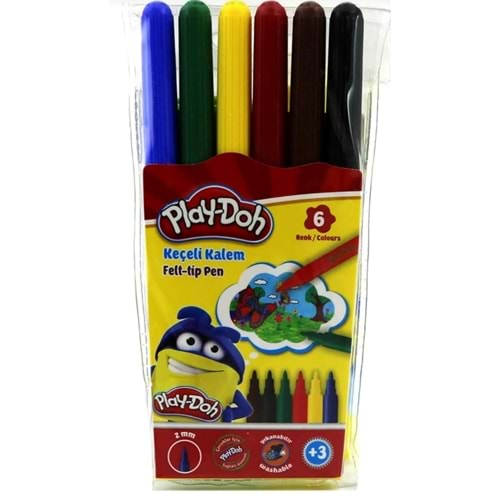 Play-Doh Keçeli Kalem 2 Mm. 6 Renk (Pvc)