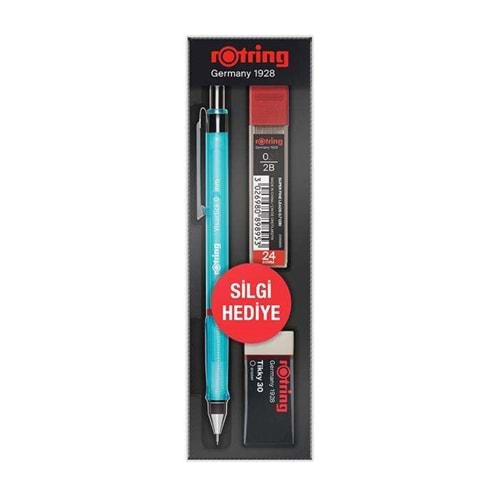 Rotring Visuclick + Min Silgi Okul Seti 07 Mm Mavi