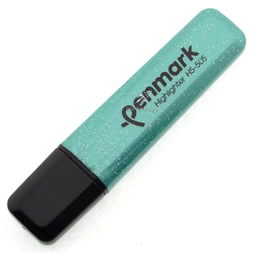 Penmark Metalik Simli Fosforlu Kalem Rose