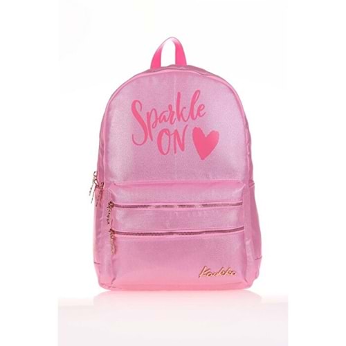 Kaukko Sparkle Sırt Çantası (Pembe) K1564