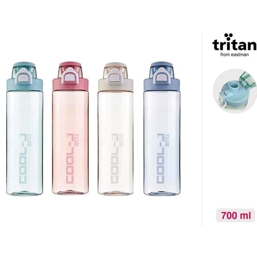 Matara (Suluk) Kilitli 700 Ml Tritan 4 Renk