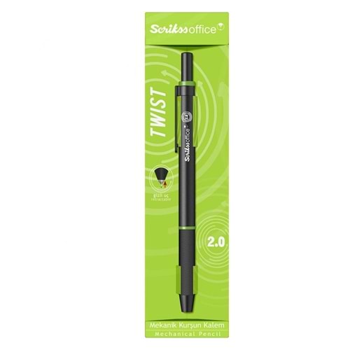 Twist Mekanik Kurşun Kalem 2.0 mm Yeşil