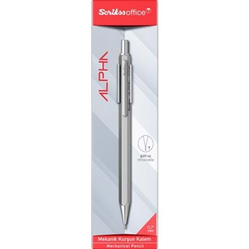 Alpha Mekanik Kurşun Kalem 0.7 mm Gri