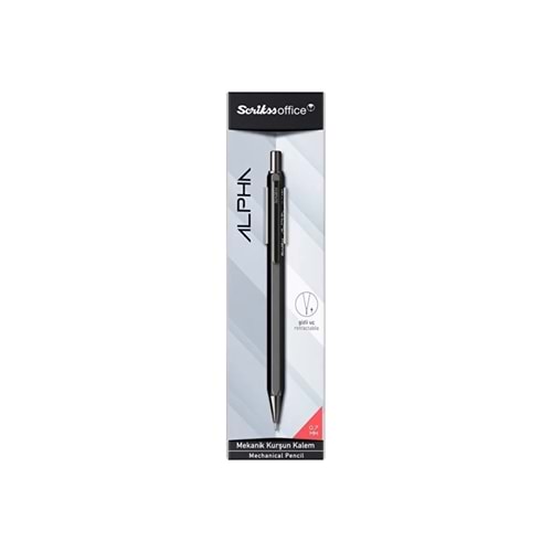 Alpha Mekanik Kurşun Kalem 0.7 mm Siyah