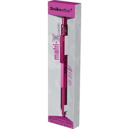Scrikss Matri-X Mekanik Kurşun Kalem 0.7 Mm Metalik Pembe