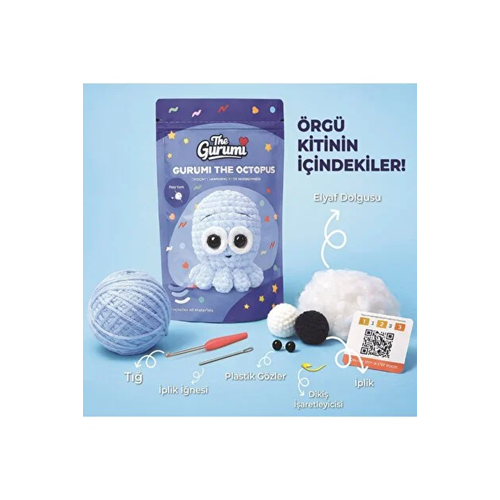 Vefa Yayınları The Gurumi Ahtapot Örgü Öğrenme Kiti (TG001)