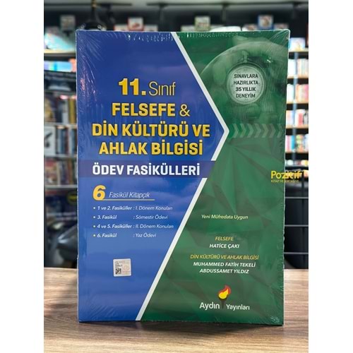 11. Sınıf Felsefe Din Kültürü ve Ahlak Bilgisi Ödev Fasikülleri Aydın Yayınları