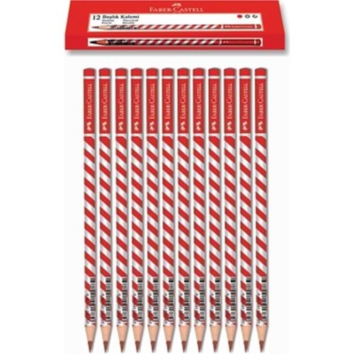 Faber-Castell Başlık Kalemi Kırmızı Candy Roll x 12 Li Kutu