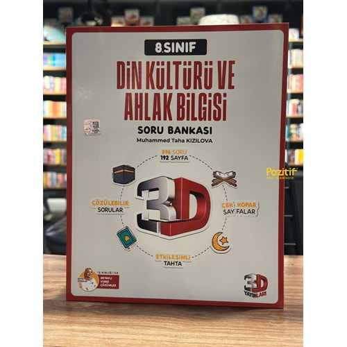 3D Yayınları 8. Sınıf Din Kültürü Ve Ahlak Bilgisi Soru Bankası