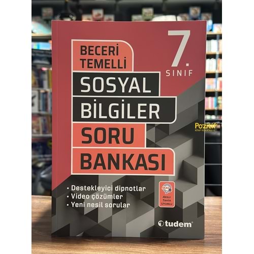 7. Sınıf Sosyal Bilgiler Beceri Temelli Soru Bankası Tudem Yayınları