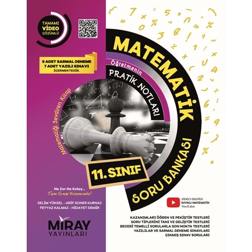 11. Sınıf Matematik Soru Bankası Miray Yayınları