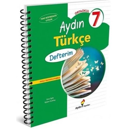 7. Sınıf Türkçe Defterim Aydın Yayınları