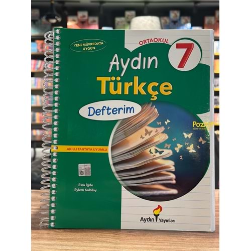 7. Sınıf Türkçe Defterim Aydın Yayınları