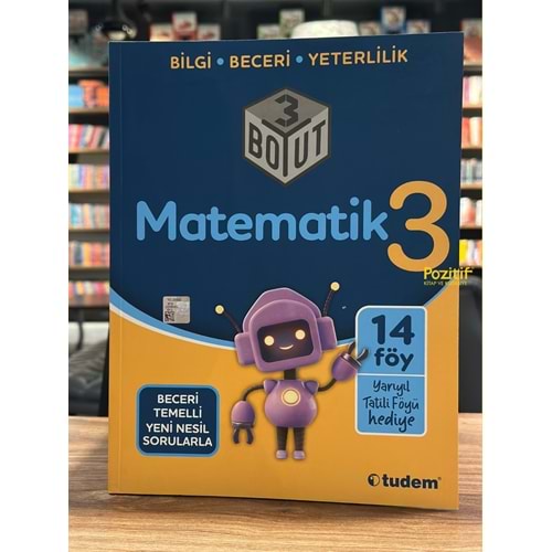 3. Sınıf Matematik 3 Boyut Soru Bankası Tudem Yayınları