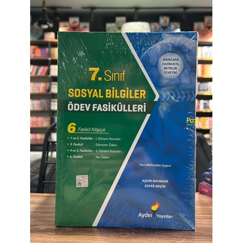 7. Sınıf Sosyal Bilgiler Ödev Fasikülleri Aydın Yayınları