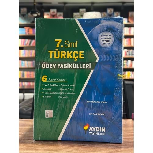 7. Sınıf Türkçe Ödev Fasikülleri Aydın Yayınları