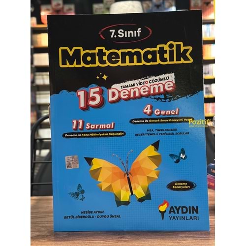 7. Sınıf Matematik 15 Deneme Aydın Yayınları