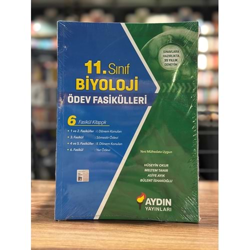 Aydın Yayınları 11. Sınıf Biyoloji Ödev Fasikülleri