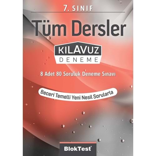 Tudem Yayınları Blok-7.Sınıf Tüm Dersler Kılavuz Deneme