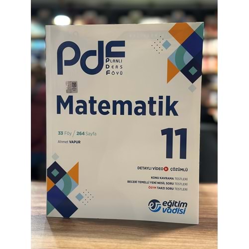 11. Sınıf Matematik PDF Planlı Ders Föyü Eğitim Vadisi