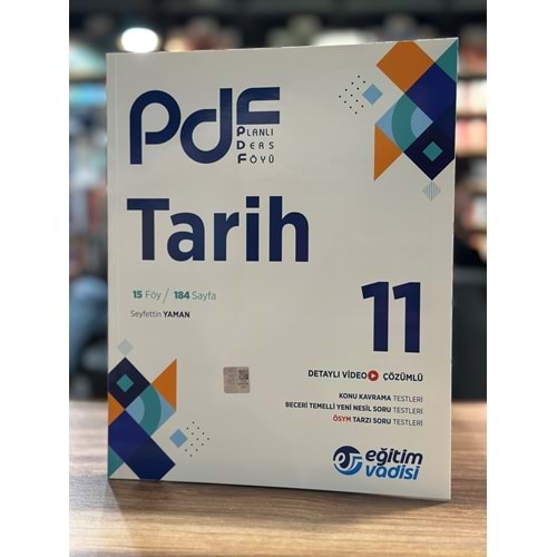 Eğitim Vadisi 11. Sınıf Tarih PDF Planlı Ders Föyü / Eğitim Vadisi Yayınları / 9786256911994
