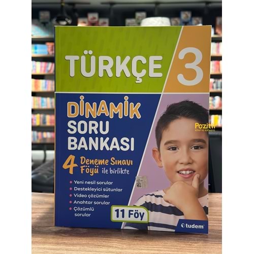 3. Sınıf Türkçe Dinamik Soru Bankası Tudem Yayınları