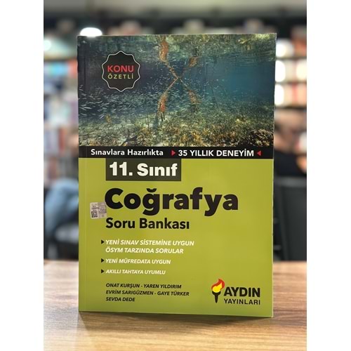 Aydın 11 Sınıf Konu Özetli Coğrafya Soru Bankası