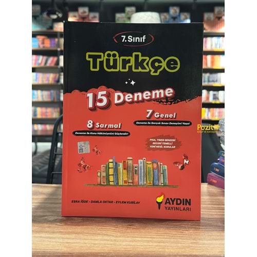7.Sınıf Türkçe 15 Deneme Aydın Yayınları