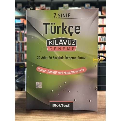 7. Sınıf Türkçe Kılavuz Deneme Blok Test Yayınları