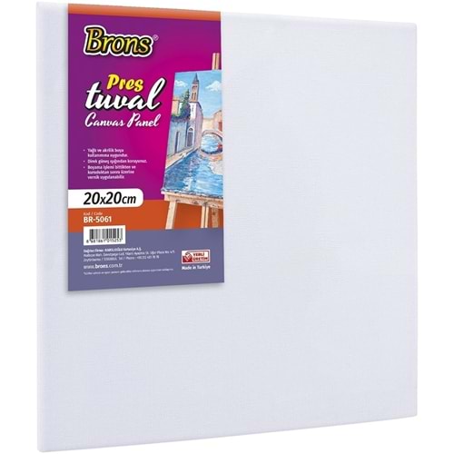 Brons Press Tuval 20X20Cm