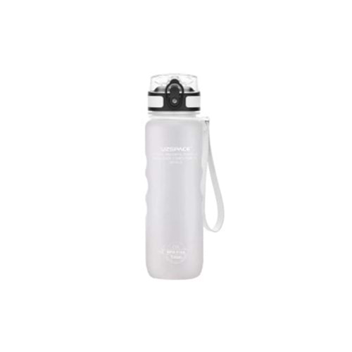 Uzspace 500ML Tutma Destekli Soft-Touch Tritan Su Matarası (Beyaz) 1215