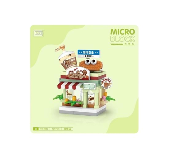 Loz 8602 Mikro Blok Çanta Kahve Dükkanı