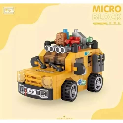 LZ8621 Loz Araba Blok Seti Mini Poşet -Vagon Life