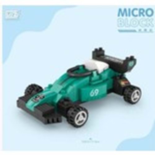 Loz 8623 Mikro Blok Çanta F1 Yarış Arabası