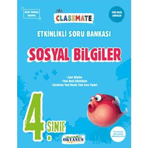 4. Sınıf Sosyal Bilgiler Classmate Etkinlikli Soru Bankası