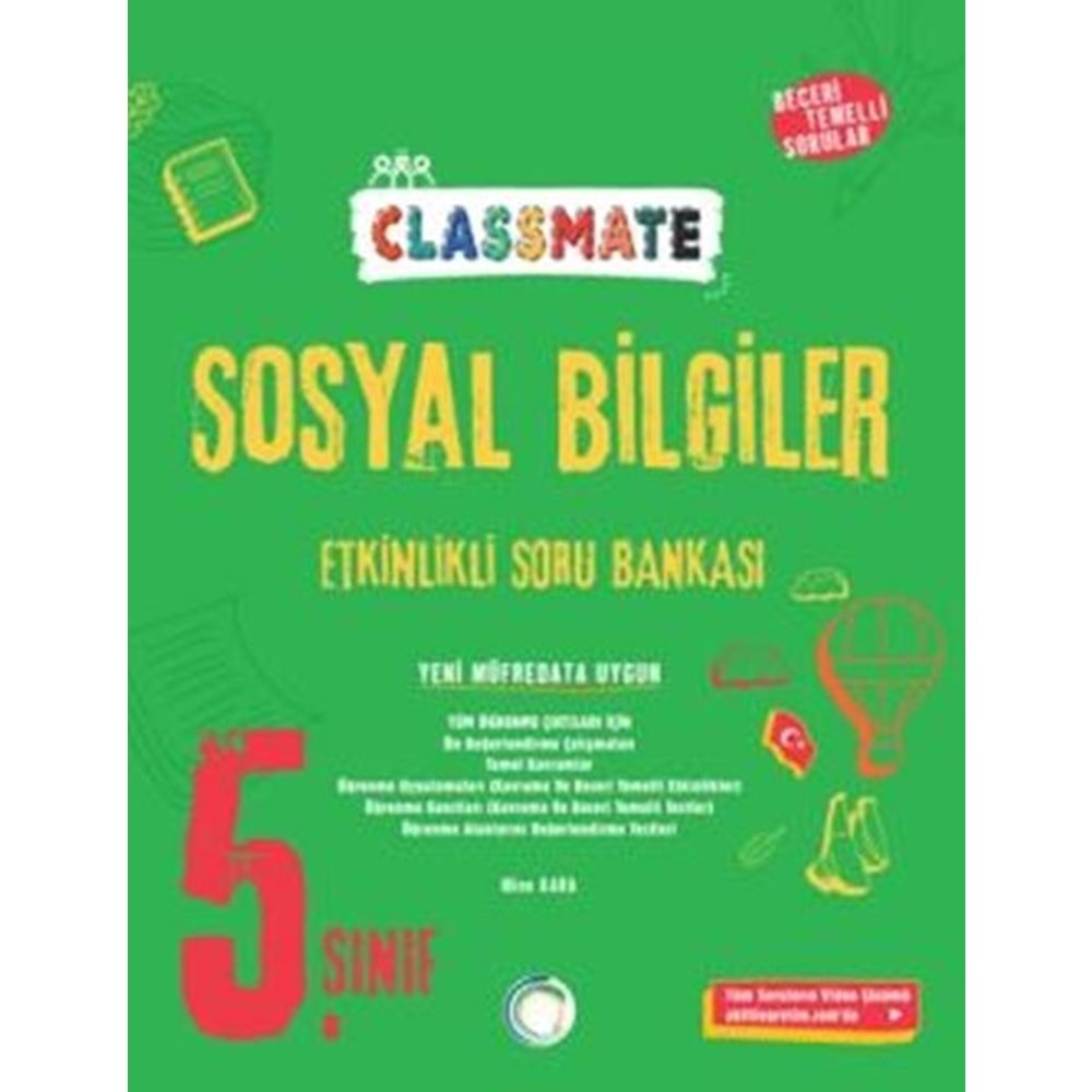 5. Sınıf Classmate Sosyal Bilgiler Etkinlikli Soru Bankası