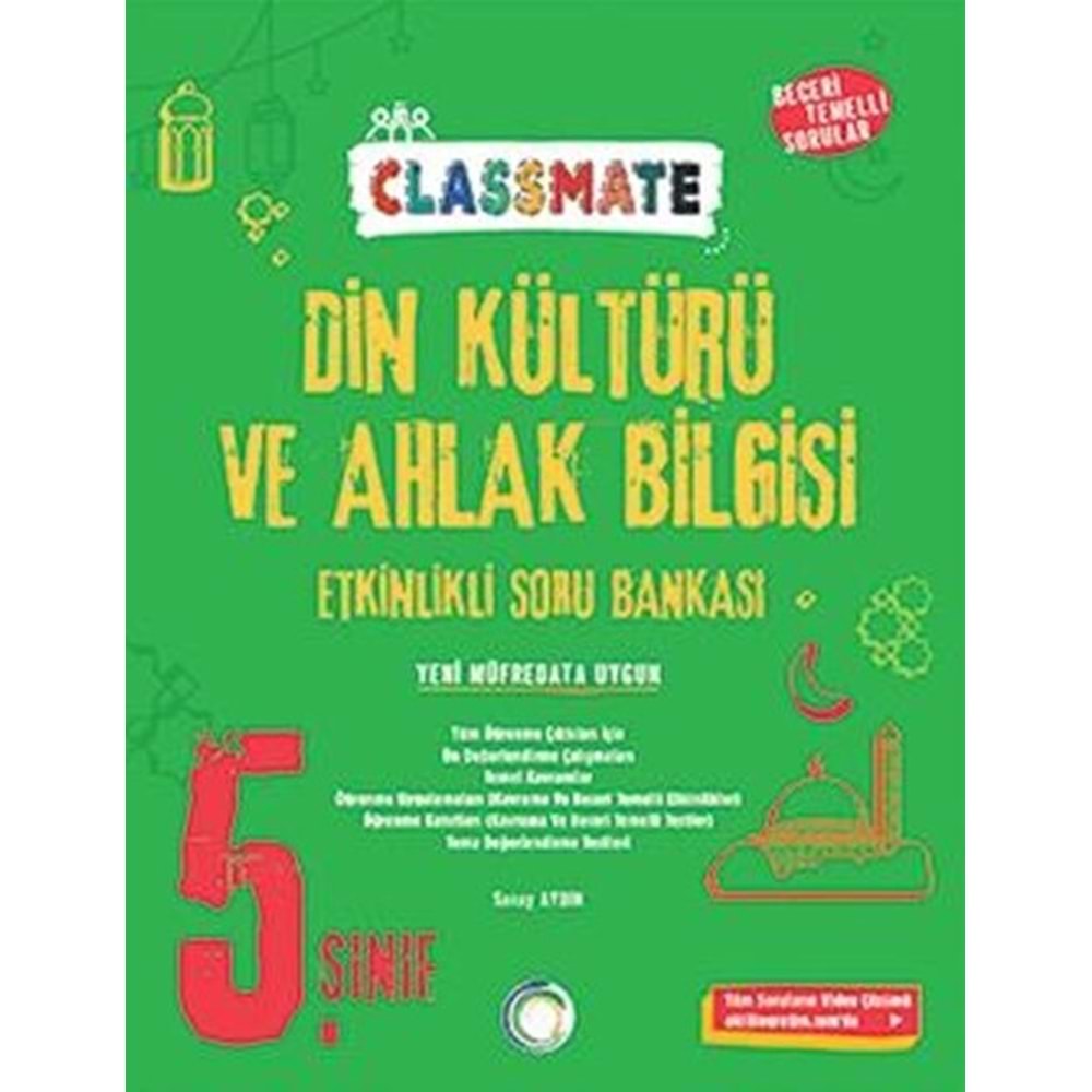 5. Sınıf Classmate Din Kültürü Ve Ahlak Bilgisi Soru Bankası