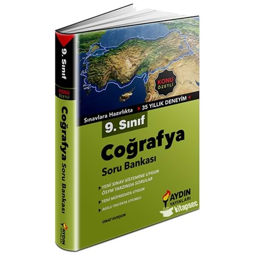 Aydın 9 Sınıf Konu Özetli Coğrafya Soru Bankası